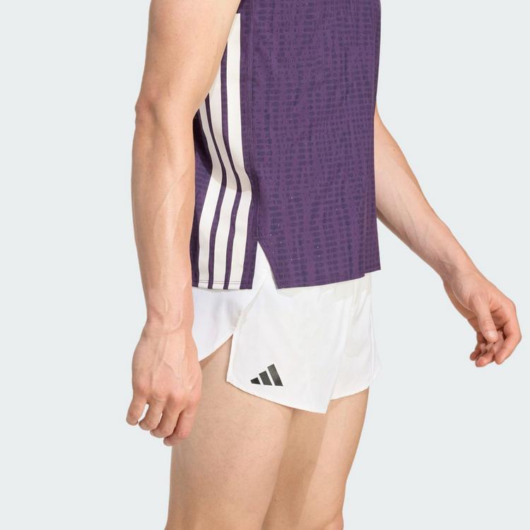 adidas adidas Adizero Running Singlet Funktionstank Herren - Aurora Plum / Noble Ink - 0 | SportScheck