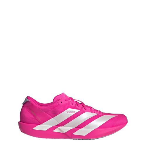 Rückansicht von adidas Adizero Adios 9 Laufschuh Laufschuhe Shock Pink / Zero Metalic / Silver Violet