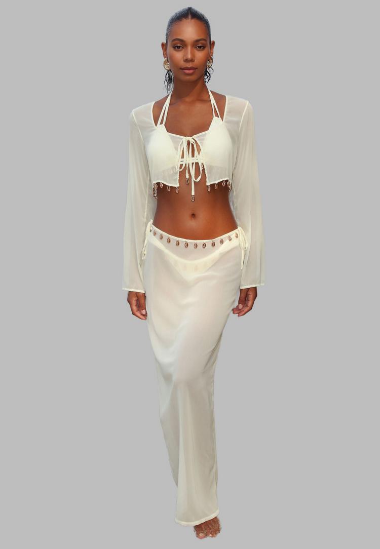 Moda Minx Moda Minx Langarmbluse Damen - Coconut - 1 | SportScheck