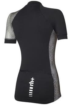 Rückansicht von RH+ Elite Evo W Jersey Fahrradtrikot Damen black-scale dark grey