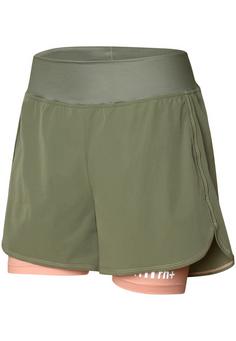 RH+ Trail W Short Fahrradtights Damen Army-Apricot