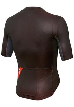 Rückansicht von RH+ Solaro Jersey Fahrradtrikot Herren black-red code