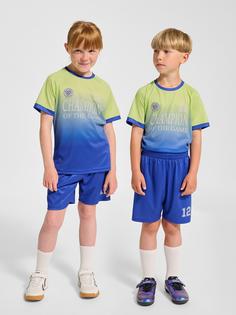 Rückansicht von hummel Trainingsanzug Kinder SHADOW LIME