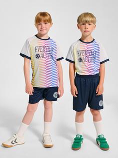 Rückansicht von hummel Trainingsanzug Kinder DRESS BLUES/WHITE