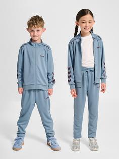 Rückansicht von hummel Trainingsanzug Kinder FADED DENIM/VINEYARD WINE