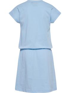 Rückansicht von hummel hmlFLOWY DRESS S/S Tenniskleid Kinder CERULEAN