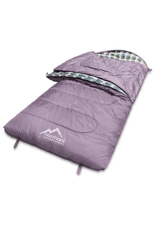 Rückansicht von normani Outdoor Sports Antarctica Kunstfaserschlafsack Rosa