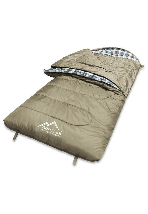 Rückansicht von normani Outdoor Sports Antarctica Kunstfaserschlafsack Bronze