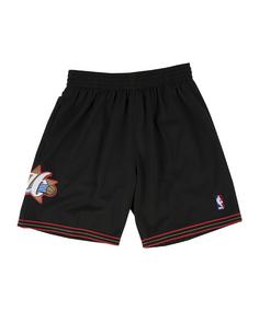 Mitchell & Ness NBA P 76ers Short Sweathose Herren schwarz