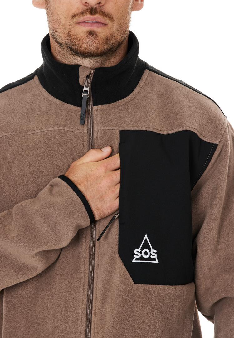 SOS SOS Garmisch Fleecejacke Herren - 1137 Pine Bark - 1 | SportScheck