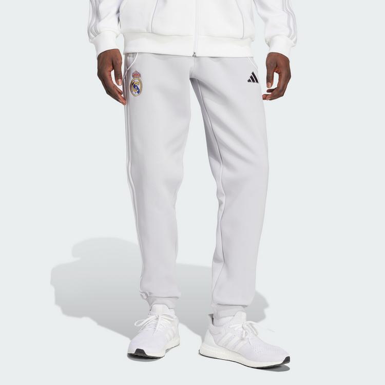 adidas adidas Real Madrid UBP Doubleknit Hose Trainingshose Herren - Light Solid Grey / White - 0 | SportScheck
