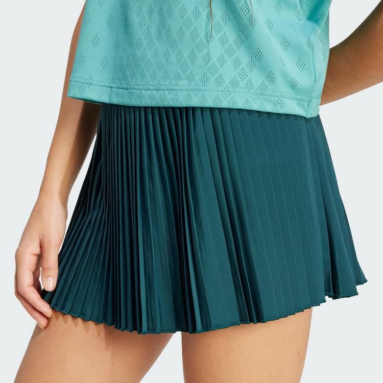 adidas adidas Pro Climacool Pleated Tennisrock Tenniskleid Damen - Aurora Ivy - 0 | SportScheck