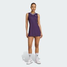 Rückansicht von adidas Tennis Pro Climacool Tenniskleid Tenniskleid Damen Aurora Plum