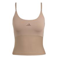 adidas Hyperglam Rib Tanktop Funktionstank Damen - Chalky Brown / Earth Strata