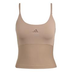 adidas Hyperglam Rib Tanktop Funktionstank Damen Chalky Brown / Earth Strata