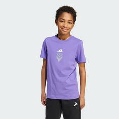 Rückansicht von adidas F50 Graphic Kids T-Shirt Funktionsshirt Kinder Purple Rush