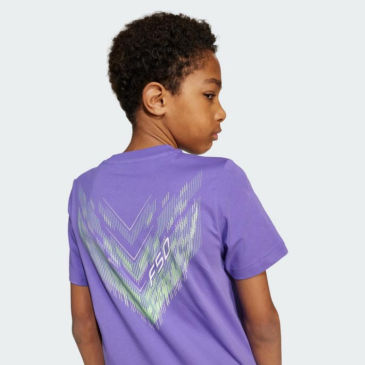 adidas adidas F50 Graphic Kids T-Shirt Funktionsshirt Kinder - Purple Rush - 0 | SportScheck