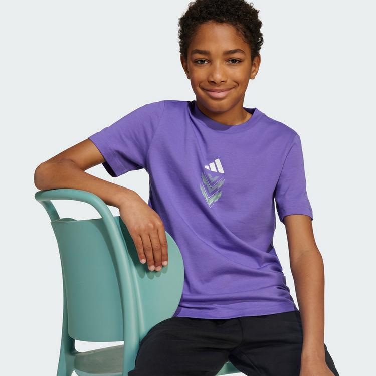 adidas adidas F50 Graphic Kids T-Shirt Funktionsshirt Kinder - Purple Rush - 1 | SportScheck