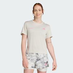 Rückansicht von adidas Own The Run Melange T-Shirt T-Shirt Damen Orbit Grey Mel