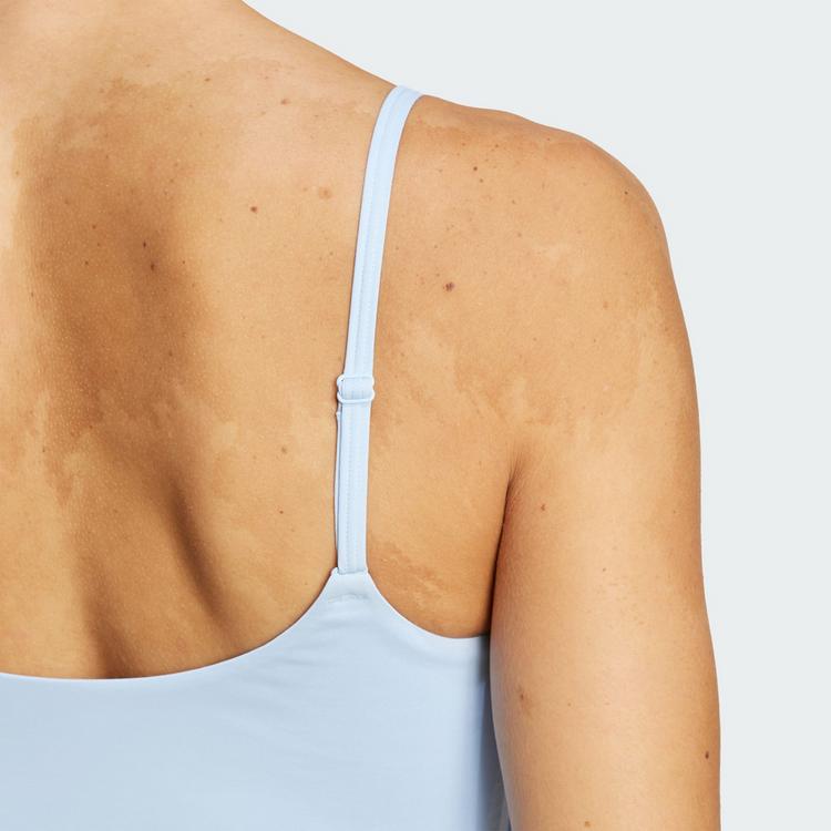 adidas adidas Hyperglam Rib Tanktop Funktionstank Damen - Glow Blue / Blue Fusion - 1 | SportScheck