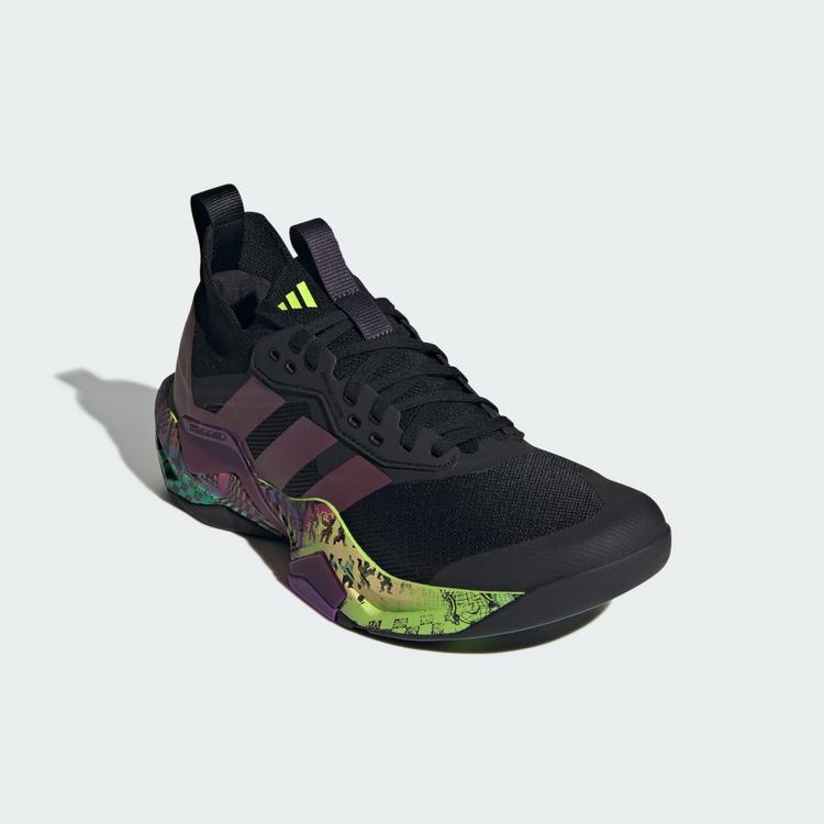 adidas adidas adidas x Jeremy Scott Rapidmove Adv&nbsp;2 Fitnessschuhe Herren - Core Black / Aurora Met. / Acid Yellow - 3 | SportScheck