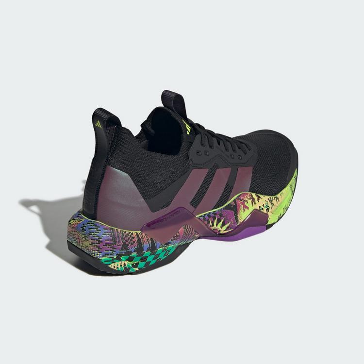 adidas adidas adidas x Jeremy Scott Rapidmove Adv&nbsp;2 Fitnessschuhe Herren - Core Black / Aurora Met. / Acid Yellow - 4 | SportScheck