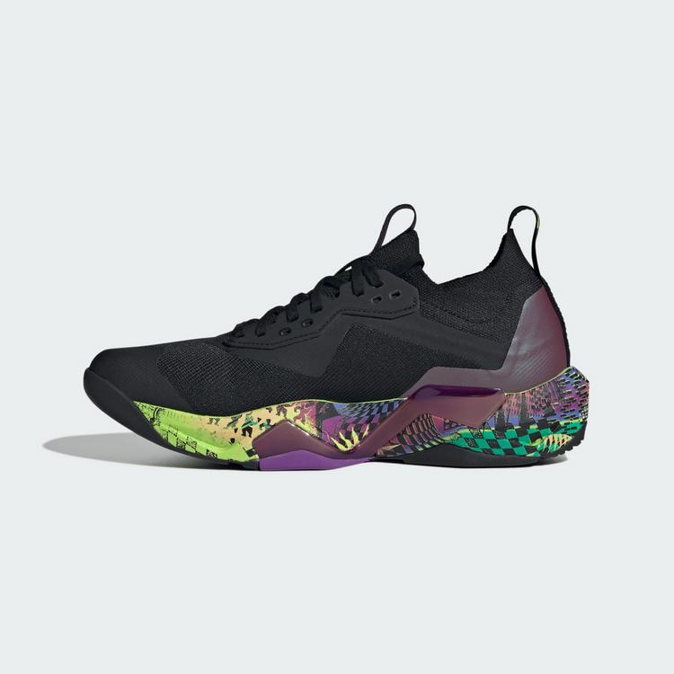 adidas adidas adidas x Jeremy Scott Rapidmove Adv&nbsp;2 Fitnessschuhe Herren - Core Black / Aurora Met. / Acid Yellow - 5 | SportScheck