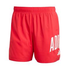 adidas adidas Badeshorts mit Logo, 5 Zoll Badeshorts Herren Pure Ruby / White
