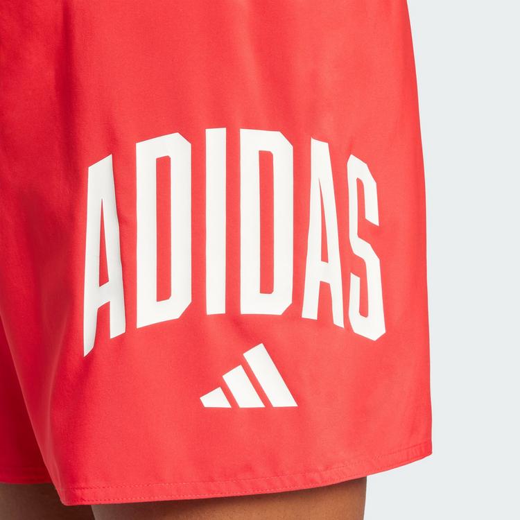 adidas adidas adidas Badeshorts mit Logo, 5 Zoll Badehose Herren - Pure Ruby / White - 1 | SportScheck