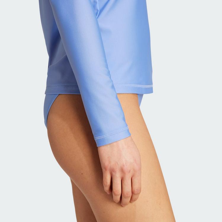 adidas adidas Lang&auml;rmeliger Rashguard UV-Shirt Damen - Blue Fusion / White - 1 | SportScheck