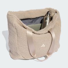 Rückansicht von adidas Klassische Winterized Tragetasche Sporttasche Beige / Chalk White