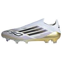 adidas F50 Elite Laceless FG Fu&szlig;ballschuh Fu&szlig;ballschuhe - Cloud White / Core Black / Gold Metallic