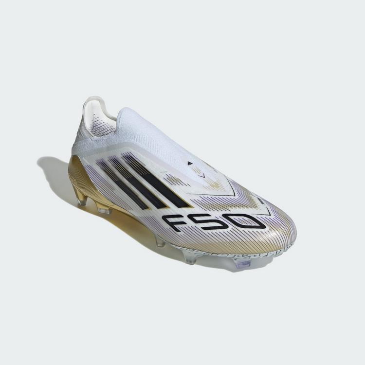 adidas adidas F50 Elite Laceless FG Fu&szlig;ballschuh Fu&szlig;ballschuhe - Cloud White / Core Black / Gold Metallic - 2 | SportScheck