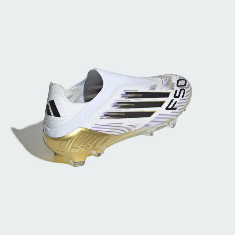 adidas adidas F50 Elite Laceless FG Fu&szlig;ballschuh Fu&szlig;ballschuhe - Cloud White / Core Black / Gold Metallic - 3 | SportScheck