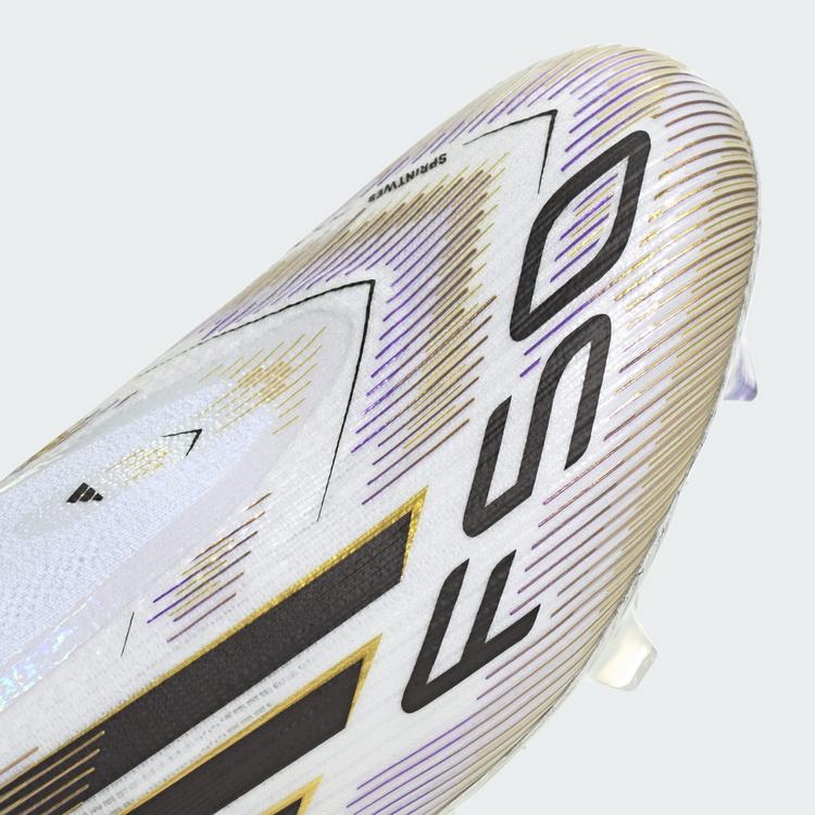 adidas adidas F50 Elite Laceless FG Fu&szlig;ballschuh Fu&szlig;ballschuhe - Cloud White / Core Black / Gold Metallic - 5 | SportScheck