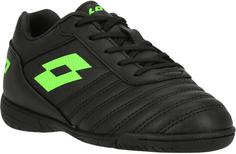Rückansicht von Lotto Milano 700 Fußballschuhe Kinder 1NI All Black/Spring Green
