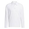 adidas Beyond Long Sleeve Loose Fit Poloshirt Poloshirt Herren - White