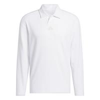 adidas Beyond Long Sleeve Loose Fit Poloshirt Poloshirt Herren - White
