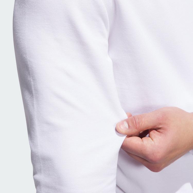 adidas adidas Beyond Long Sleeve Loose Fit Poloshirt Poloshirt Herren - White - 1 | SportScheck