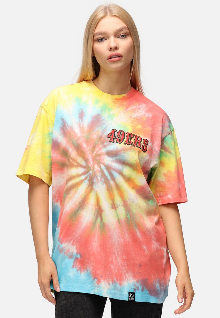 Re:Covered Re:Covered NFL 49ers Helmet Printshirt - Rainbow Tie Dye - 0 | SportScheck