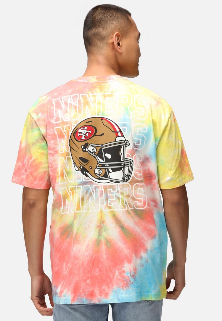 Re:Covered Re:Covered NFL 49ers Helmet Printshirt - Rainbow Tie Dye - 4 | SportScheck