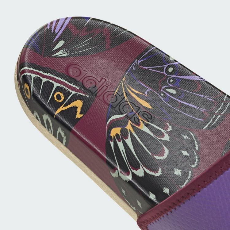 adidas adidas Adilette Comfort Badeschlappen Badelatschen Damen - Purple / Warm Vanilla / Warm Vanilla - 6 | SportScheck