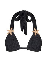 Moda Minx Starfish Scrunch Triangle Top Bikini Oberteil Damen - Black