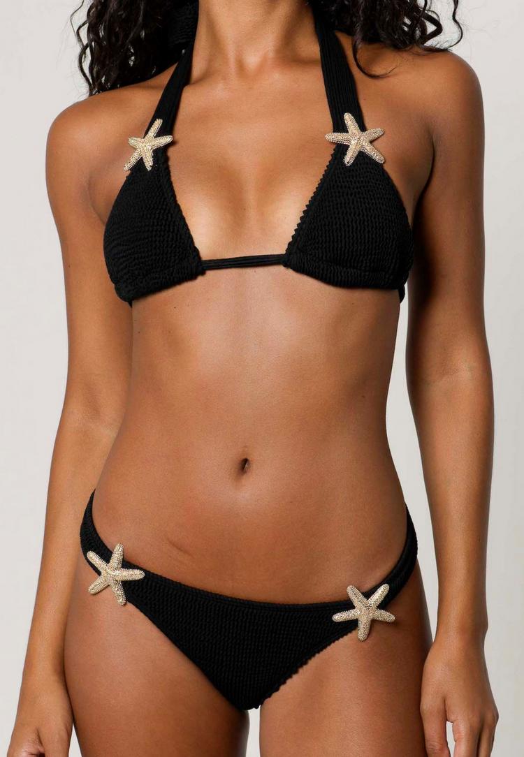 Moda Minx Moda Minx Starfish Scrunch Triangle Top Bikini Oberteil Damen - Black - 1 | SportScheck