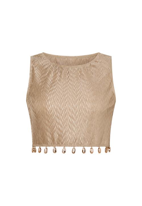 Moda Minx Gold Shells Bikini Oberteil Damen