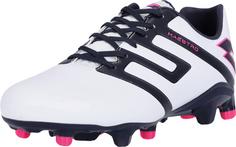 Rückansicht von Lotto Maestro Fußballschuhe Herren 1E6 All White / Navy Blue