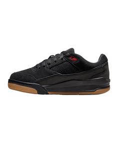 Rückansicht von Nike Flight Court Sneaker Kids Sneaker Kinder schwarzrot