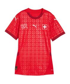 PUMA Switzerland Trikot Home 2025/2026 Damen Fußballtrikot Damen rot