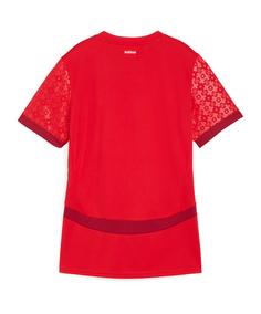 Rückansicht von PUMA Switzerland Trikot Home 2025/2026 Damen Fußballtrikot Damen rot