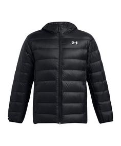 Under Armour Legend Down Hooded Jacke Laufjacke Herren schwarzweiss